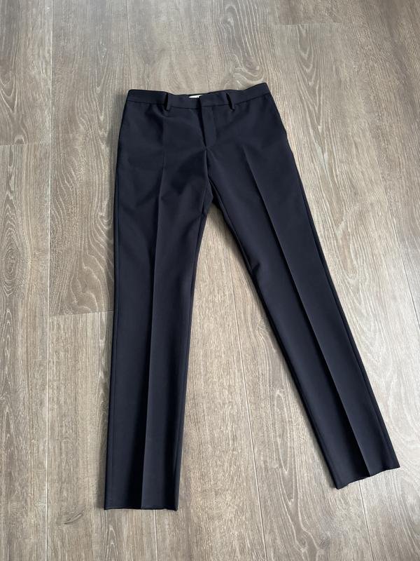Men Mulberry Trousers Navy Polyester 32 / M / 46