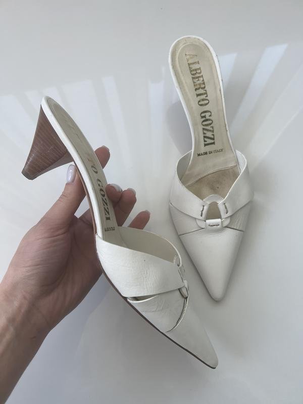 Femme Alberto Guardiani Talons Blanc Cuir 38