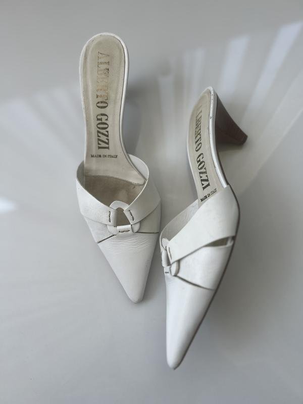 Femme Alberto Guardiani Talons Blanc Cuir 38