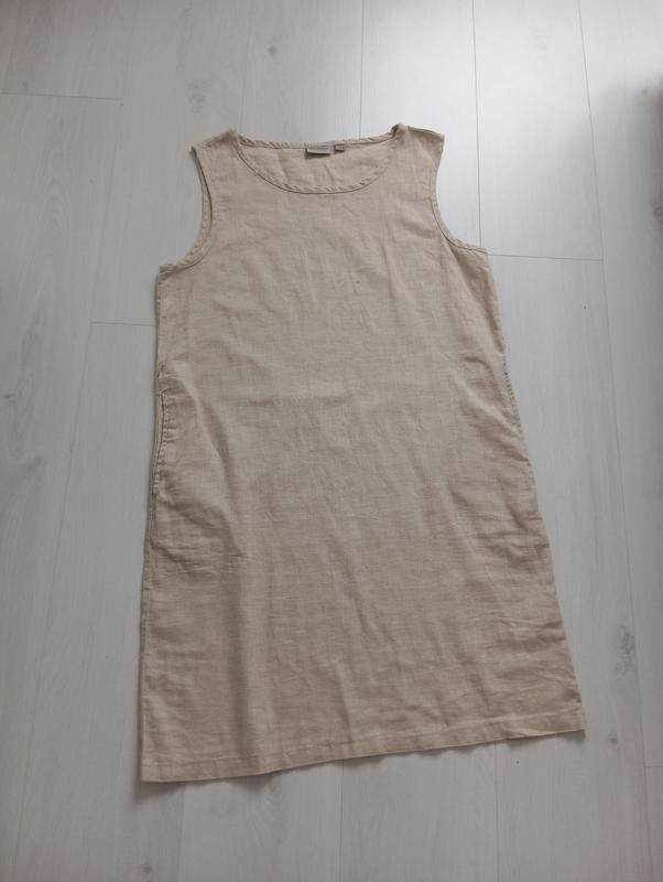 Damen Blumarine Kleid Beige Leinen 38 / M / 46