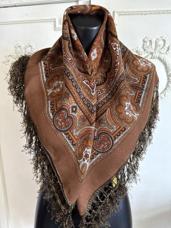 Femme American Vintage Écharpe Marron Acrylique
