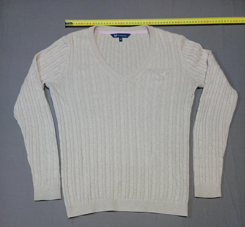 Damen Crew Clothing Pullover Beige Kaschmir 38 / M