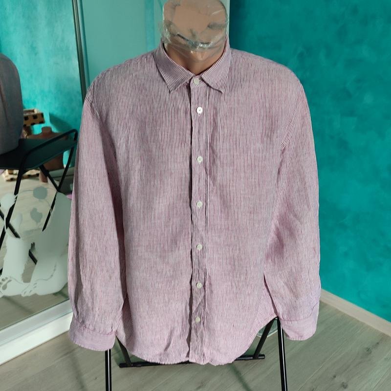 Herren Jaeger Hemd Weiß Leinen 40 /L / 48