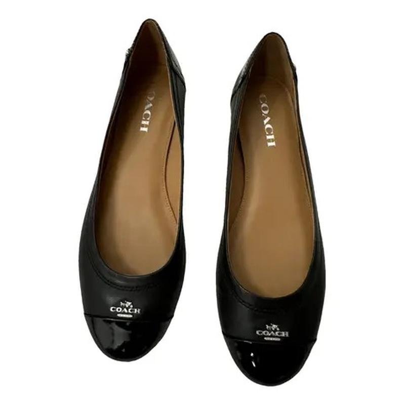 Женские Coach Туфли Чёрные Кожа 35