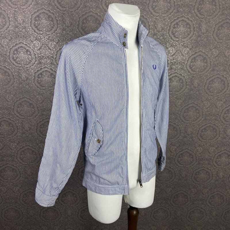 Homme Fred Perry Veste Bleue Coton 34 / XS / 42