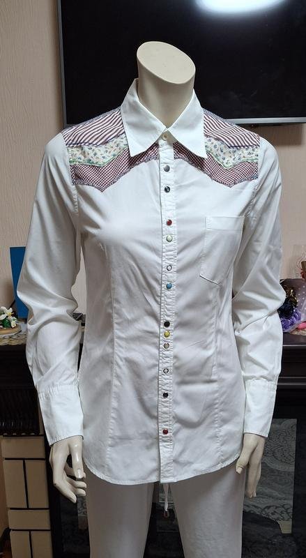 Женская Dsquared² Рубашка Белая Хлопок 38 / M / 46