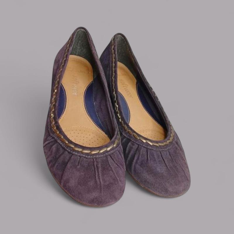 Damen Clarks Absätze Lila Wildleder 38