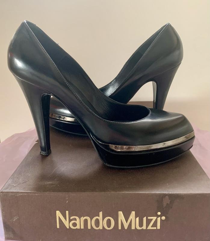 Donna Nando Muzi Tacchi Nero Pelle 35.5
