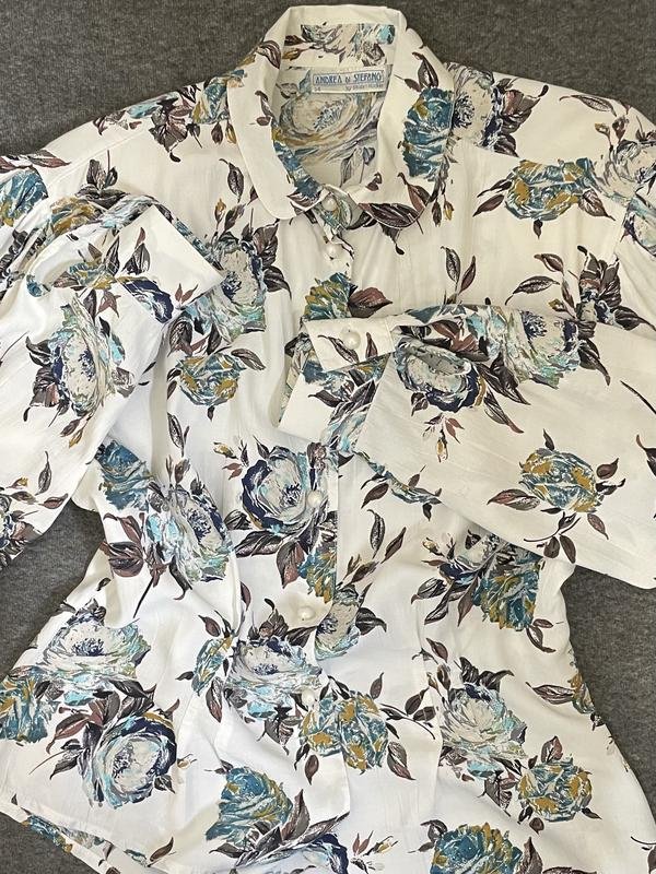 Women Andrea di Stefano Shirt White Viscose 38 / M