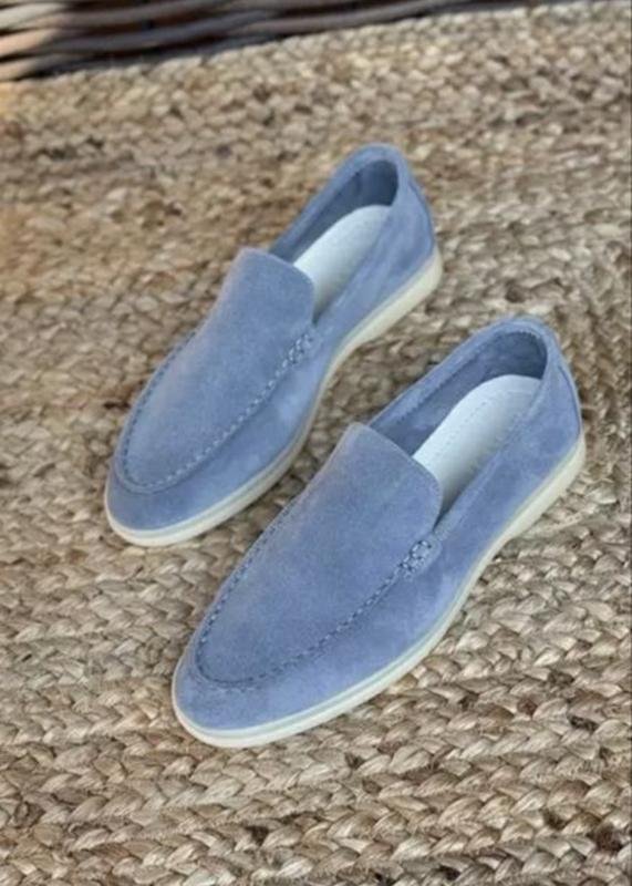Men Loro Piana Loafers Silver 41