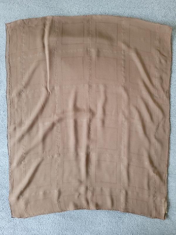 Women Aquascutum Scarf Brown Silk