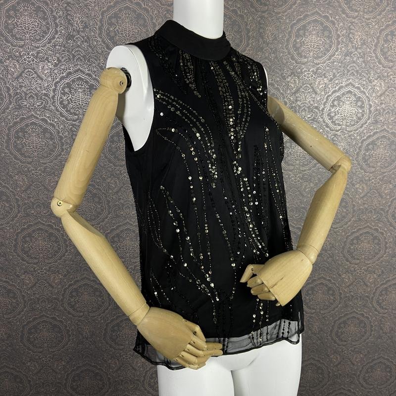 Femme Monsoon Chemisier Noir Polyester 42 / XL /