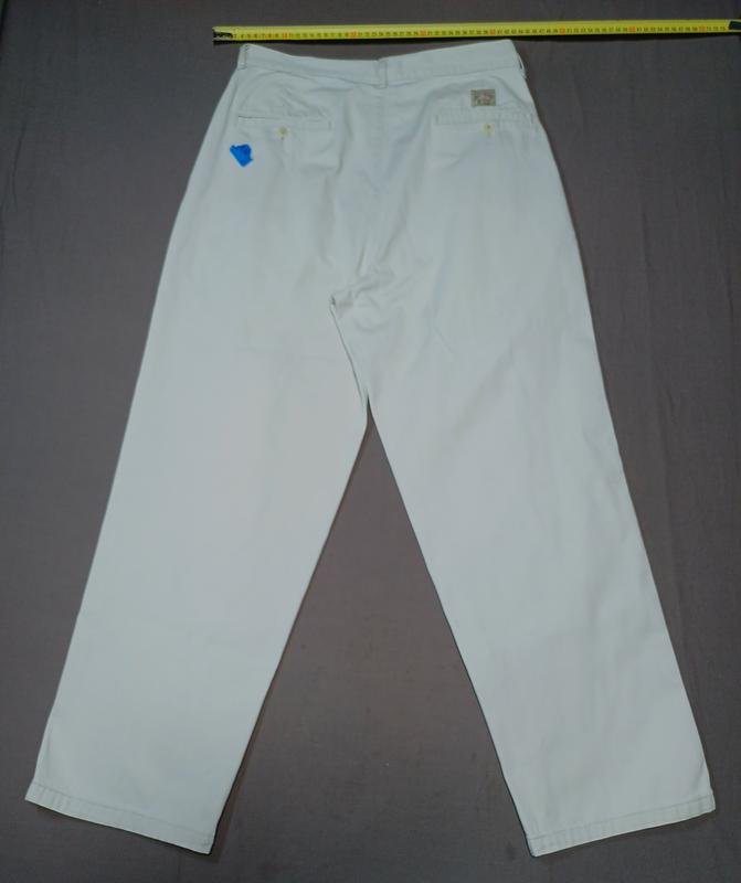 Мужской Polo Ralph Lauren Брюки Белый Хлопок 32 /