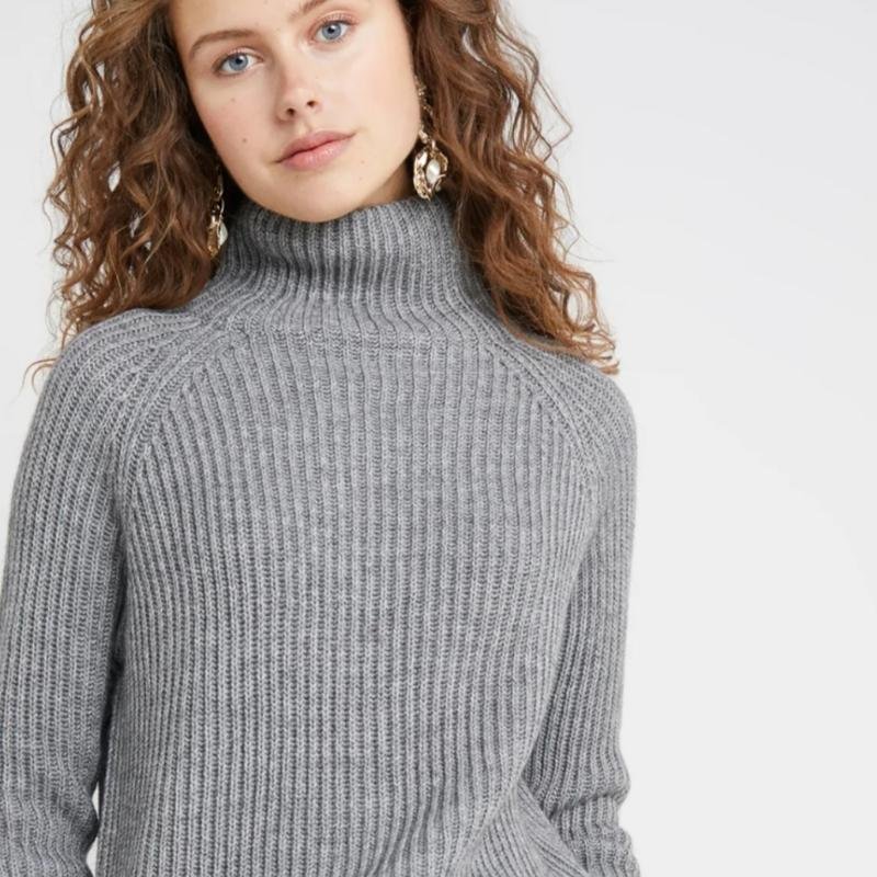 Damen DRYKORN Pullover Grau Acryl 34