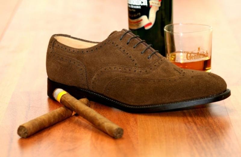 Homme Loake Chaussures Marron Suède 41