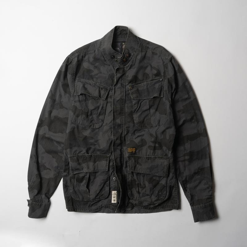 Мужской G-Star Raw Куртка Серый Хлопок 40 /L / 48