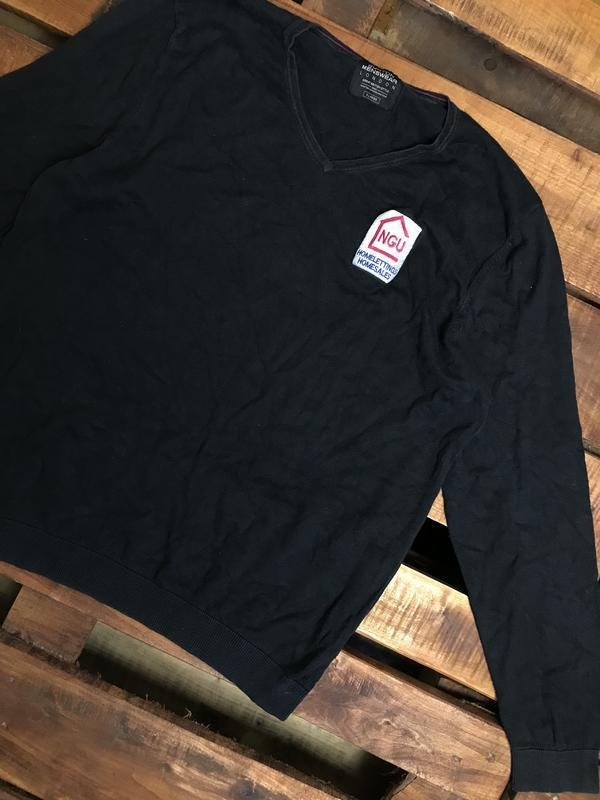 Homme Burton Menswear London Pull Noir Coton 42 /