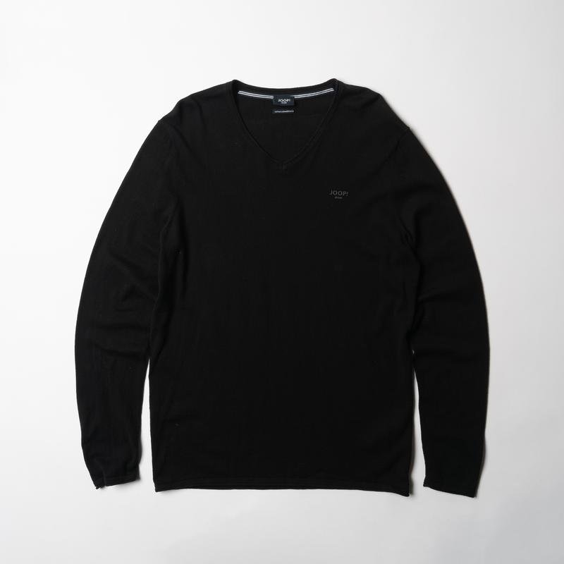Uomo JOOP! Maglione Nero Cotone Cashmere M