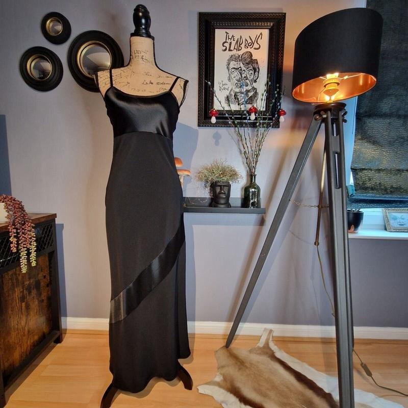 Donna Laura Ashley Abito Nero 34 / XS / 42