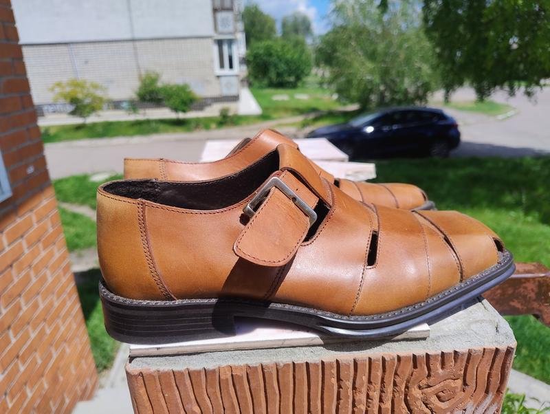 Herren Kenneth Cole Sandalen Braun Leder 42