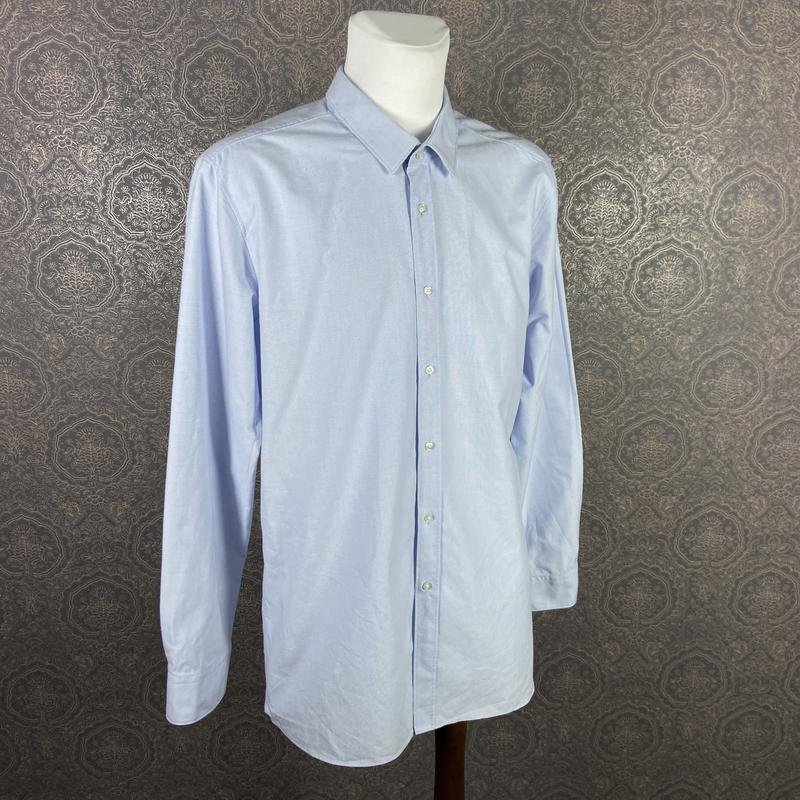 Herren Hugo Boss Hemd Blau Baumwolle 42 / XL / 50