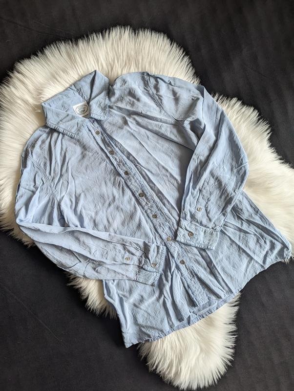Donna Laura Ashley Camicia Blu Sete 38 / M / 46