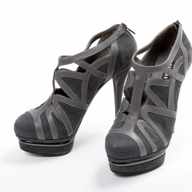 Damen Le Silla Stiefeletten Grau Wildleder 40
