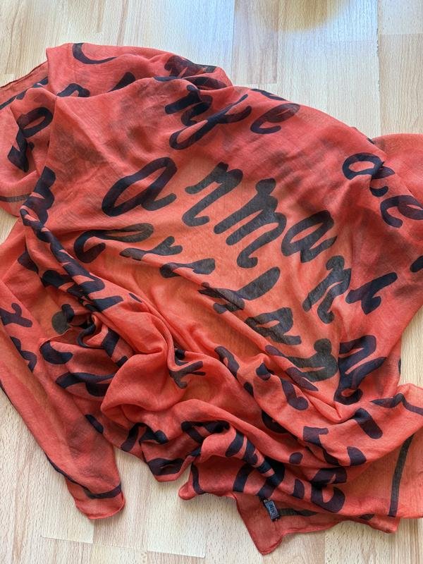 Unisex Armani Exchange Schal Rot