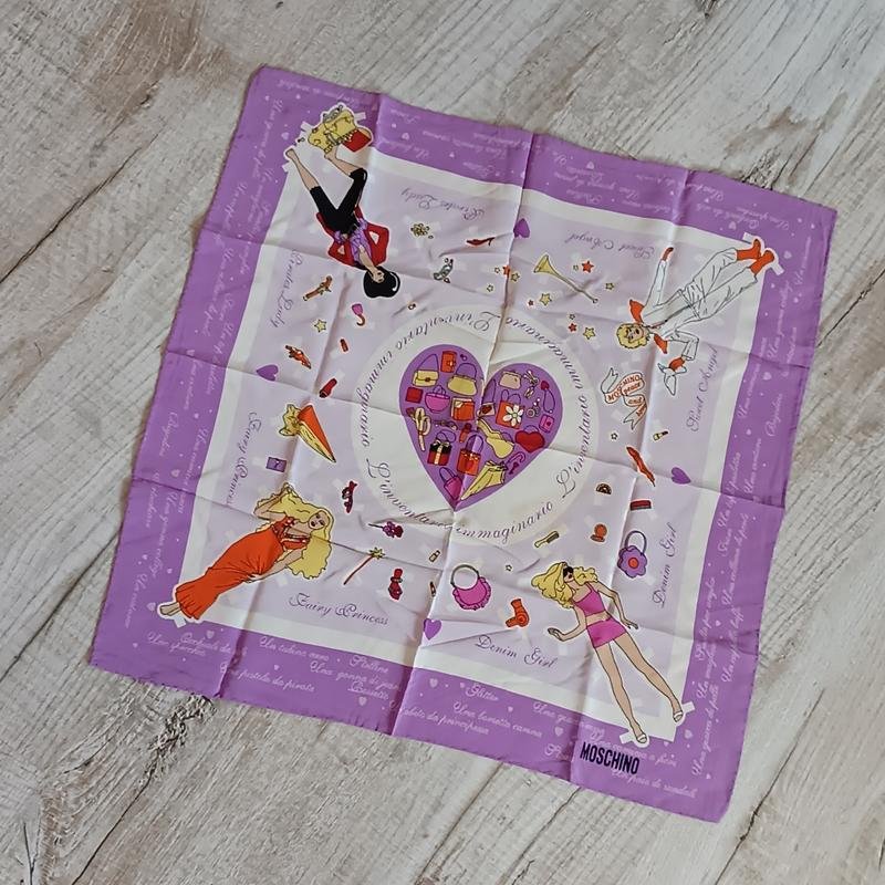 Femme Moschino Écharpe Violet Soie