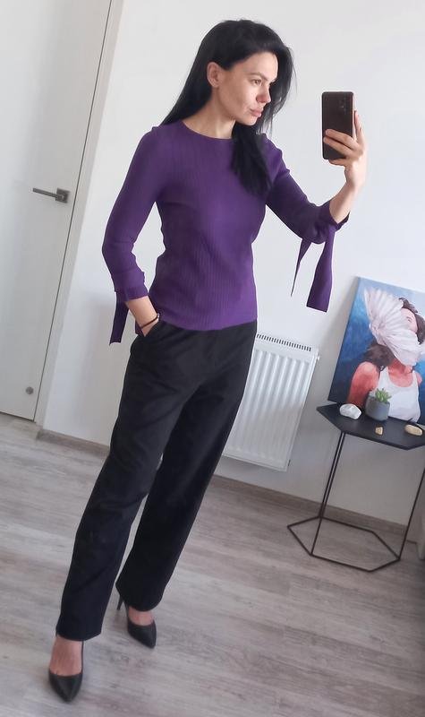 Donna Carolina Herrera Maglione Viola Viscosa 34