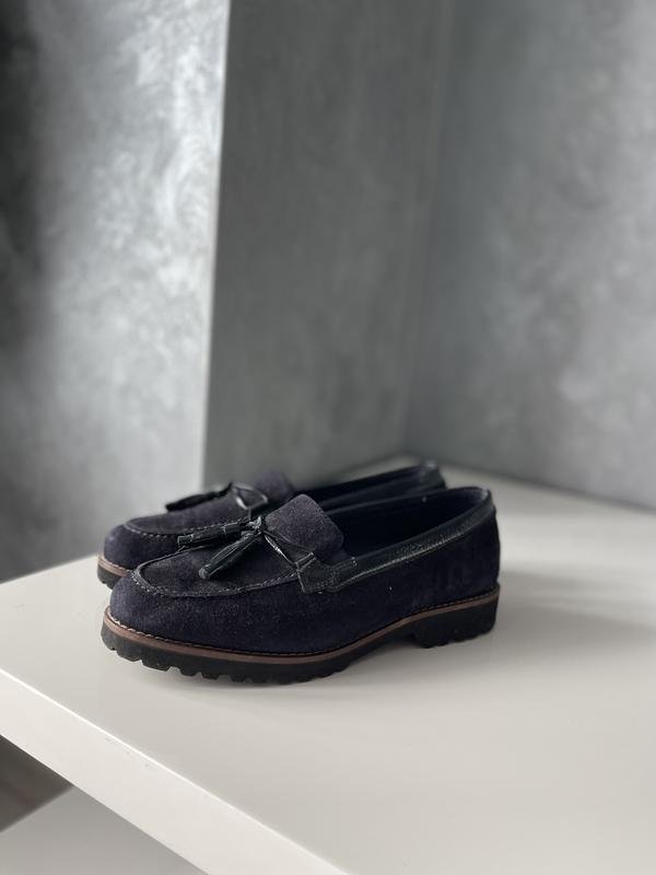 Women Sioux Loafers Navy Suede 39