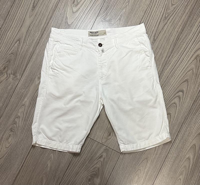 Uomo Pierre Cardin Shorts Bianchi Cotone 34
