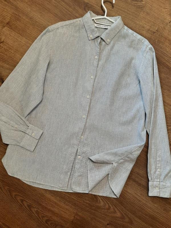 Women Uniqlo Shirt Grey Linen 40 / L / 48