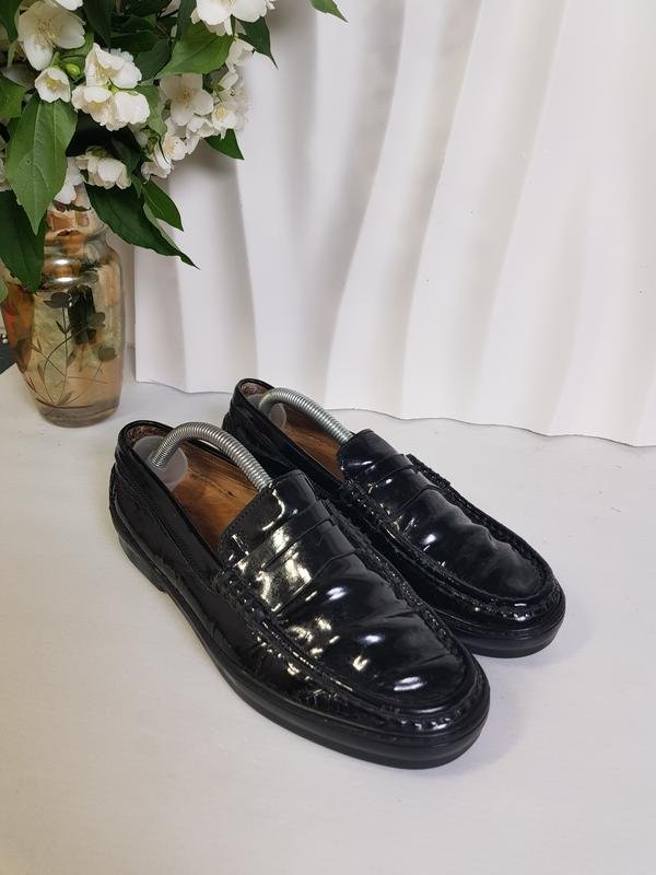 Женские Tod's Лоферы Чёрные Лаковая Кожа 38