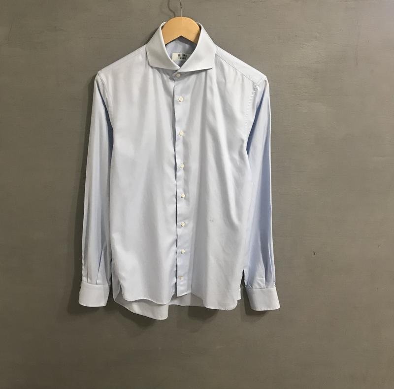 Мужской Bongenie Grieder Сорочка Голубая Хлопок 38