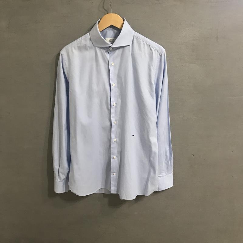 Мужской Bongenie Grieder Сорочка Голубой Хлопок 42