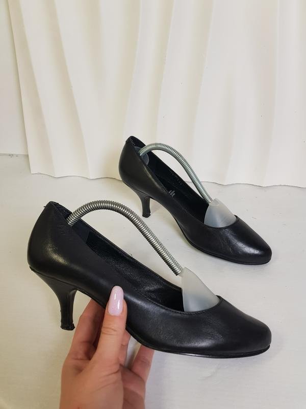 Damen 5th Avenue Absätze Schwarz Leder 37