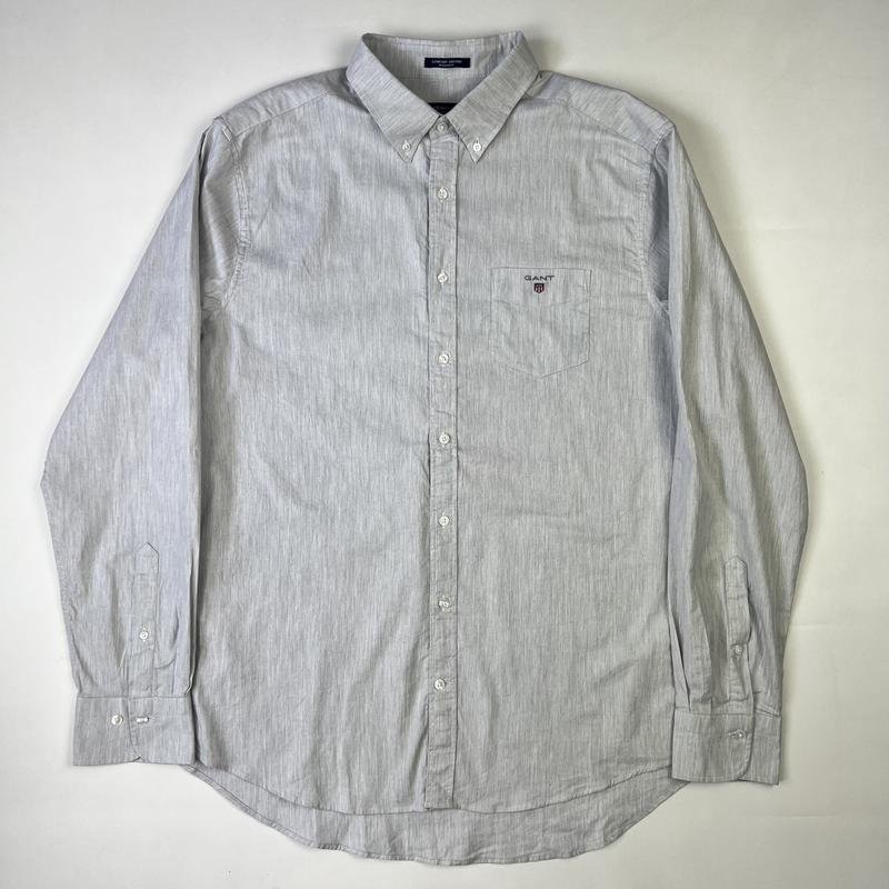 Uomo Gant Camicia Grigia Cotone 40 /L / 48