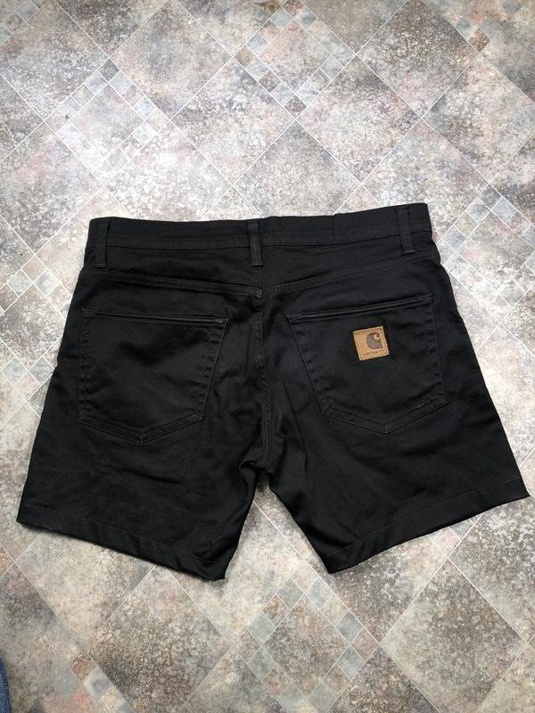 Мужские Carhartt WIP Шорты Чёрный Хлопок 32
