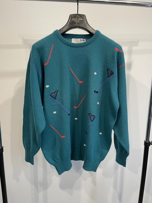 Мужской Pringle of Scotland Свитер Бирюзовый