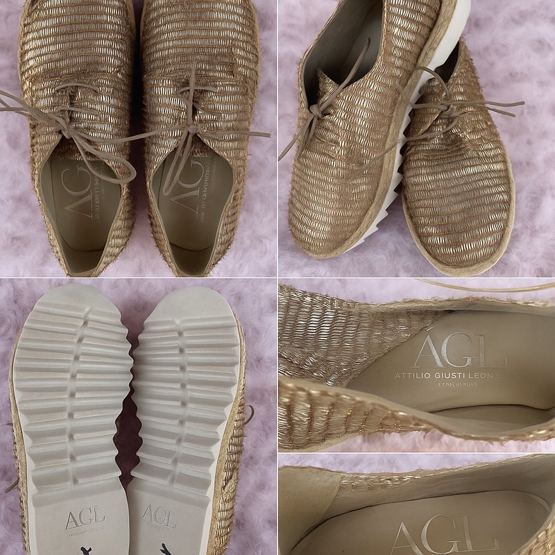 Women AGL Attilio Giusti Leombruni Heels Gold 38.5