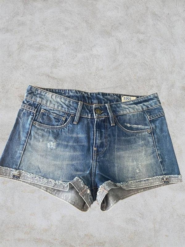 Femme G-Star Raw Shorts Bleu Coton 36 / S / 44
