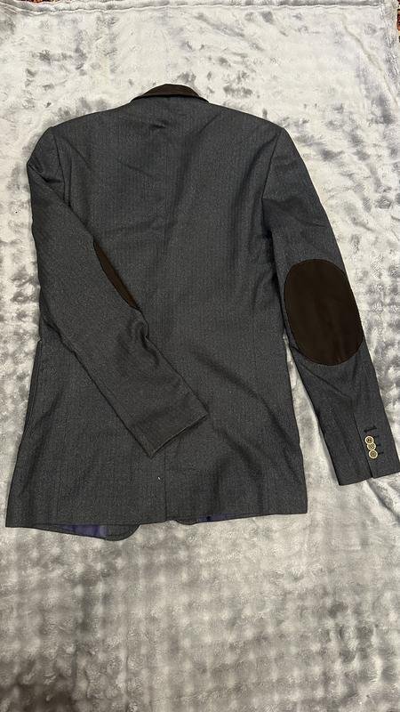 Herren Alberto Guardiani Sakko Grau Tweed 36 / S /