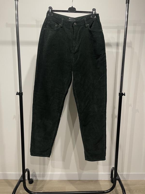 Мужские ASOS Брюки Зелёный Вельвет 32