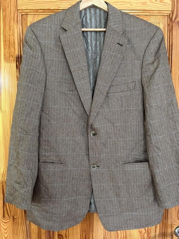 Herren Barutti Sakko Marineblau Seide 42 / XL / 50