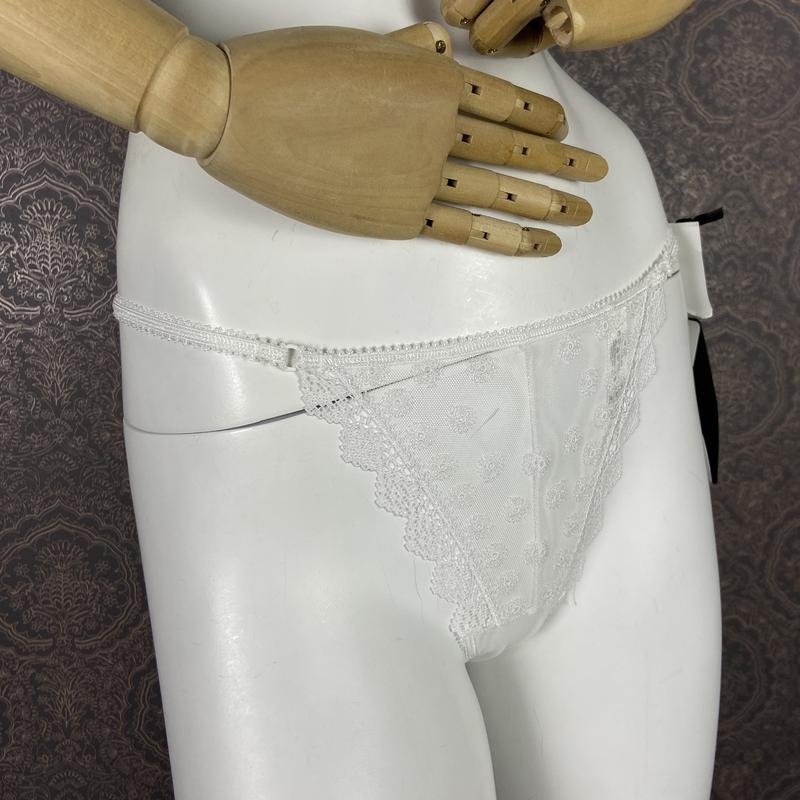 Damen Charnos Strings Weiß Nylon 38 / M / 46