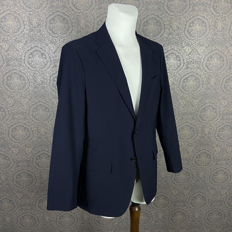 Мужской Uniqlo Пиджак Тёмно-синий Полиэстер 42 /