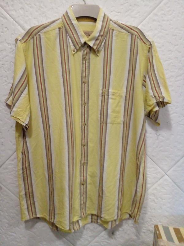 Мужской Camel Active Рубашка Жёлтый Хлопок 54 /