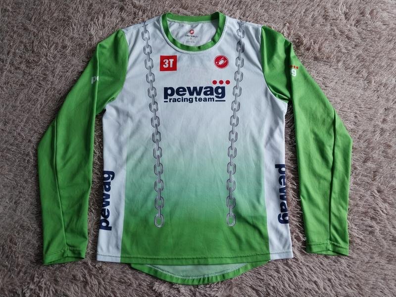 Damen Castelli Langarmshirt Grün Polyester 38 / M