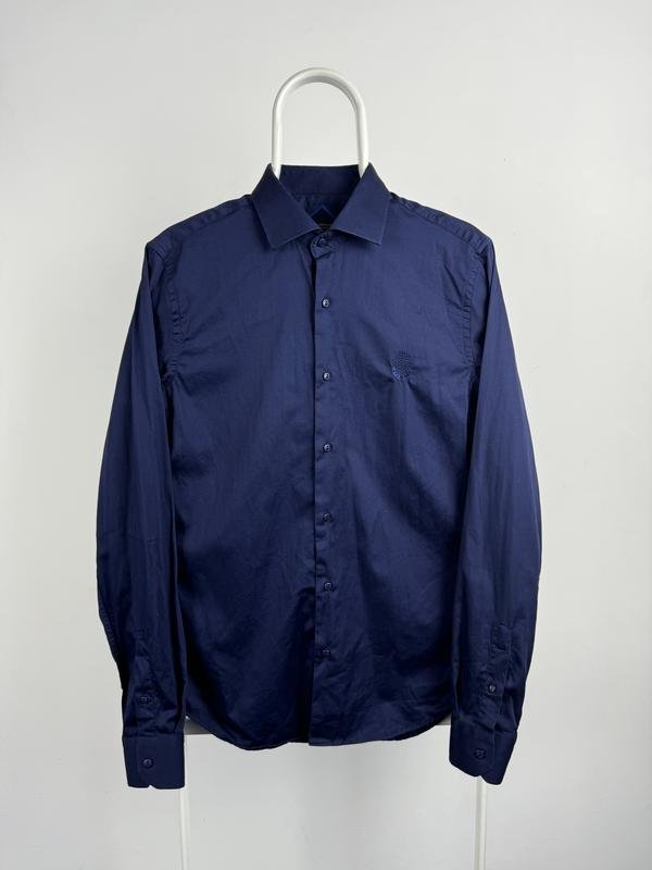 Homme American Vintage Chemise Bleu Marine 38 / M